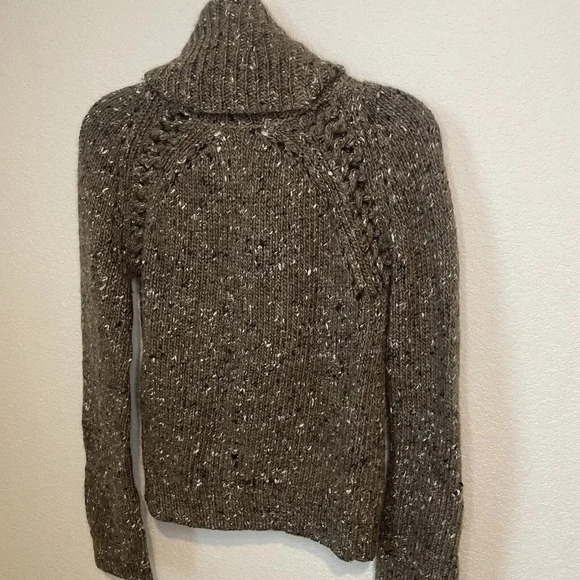 Veronica Beard Indie Sweater Womens Small Brown Knit Wool Turtleneck - Picture 9 of 16